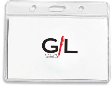 Clear Badge Holder Fits 3-3/8” x 2-1/2” Insert