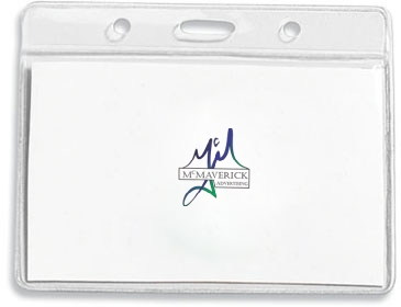 Clear Badge Holder Fits 3-3/8” x 2-1/2” Insert