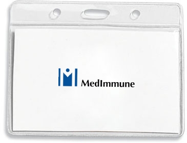Clear Badge Holder Fits 4” x 3” Insert