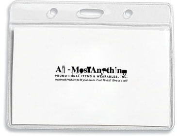 Clear Badge Holder Fits 4” x 3” Insert