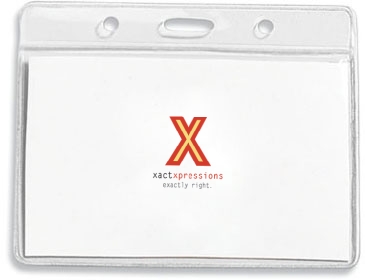 Clear Badge Holder Fits 4” x 3” Insert
