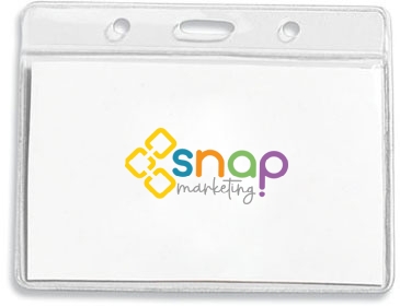 Clear Badge Holder Fits 4” x 3” Insert