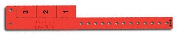 Multi-Tab Vinyl Wristband with 3 Tabs