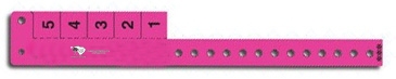 Multi-Tab Vinyl Wristband With 5 Tabs