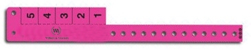 Multi-Tab Vinyl Wristband With 5 Tabs
