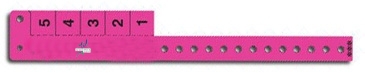 Multi-Tab Vinyl Wristband With 5 Tabs