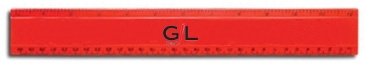 12" Plastic Ruler