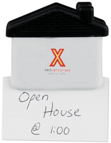 Jumbo "House" Magnetic Memo Holder/Clip