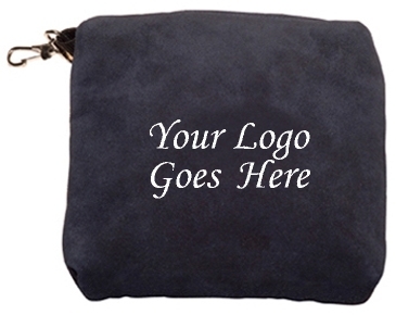 Embroidered Suede Valuables Pouch