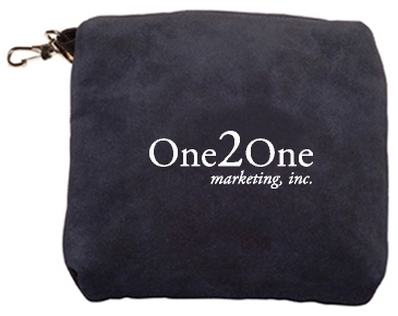 Embroidered Suede Valuables Pouch