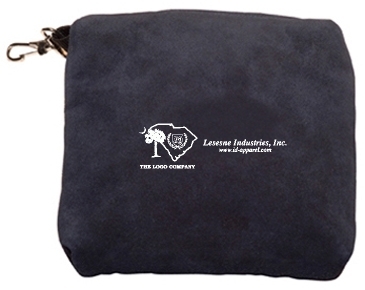 Embroidered Suede Valuables Pouch