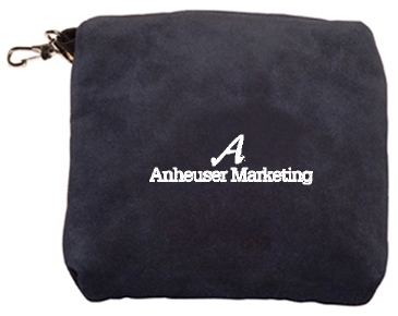 Embroidered Suede Valuables Pouch