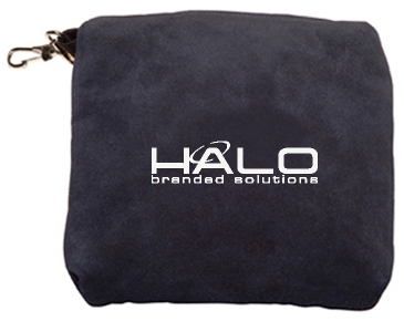 Embroidered Suede Valuables Pouch
