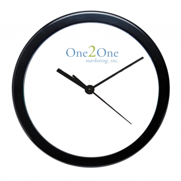 "BEZEL" 12" Economy Oversized Wall Clock