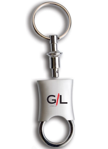 "Raha" Laser Engraved Pull Apart-Metal Valet Keyholder