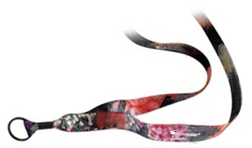 3/4" Dye-Sublimated Lanyard with Metal Crimp & Metal Split-Ring