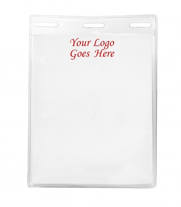 3 5/16" x 4 1/4" Blank Vertical Vinyl Pouch