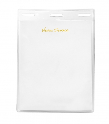3 5/16" x 4 1/4" Blank Vertical Vinyl Pouch