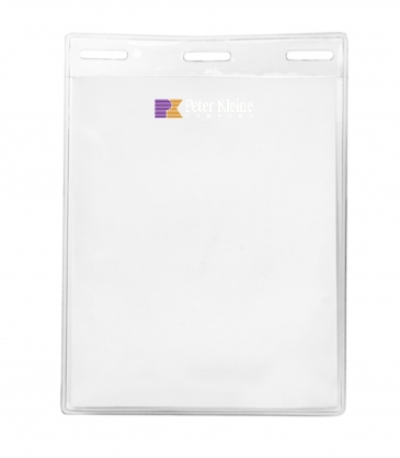 3 5/16" x 4 1/4" Blank Vertical Vinyl Pouch