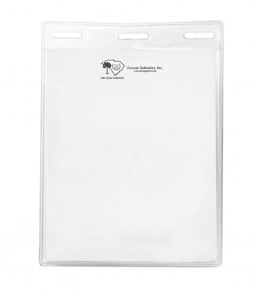 3 5/16" x 4 1/4" Blank Vertical Vinyl Pouch