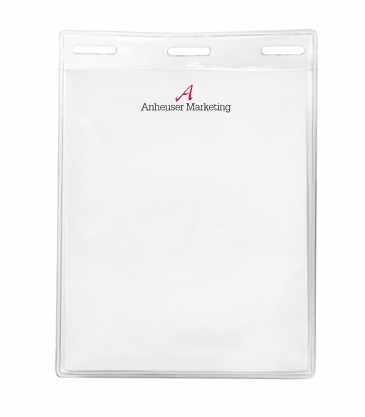 3 5/16" x 4 1/4" Blank Vertical Vinyl Pouch