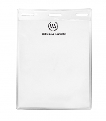 3 5/16" x 4 1/4" Blank Vertical Vinyl Pouch