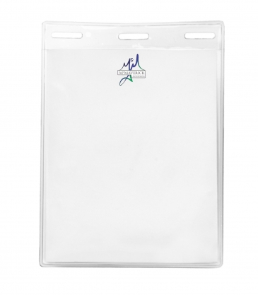 3 5/16" x 4 1/4" Blank Vertical Vinyl Pouch