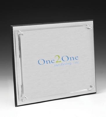 Brushed Aluminum Plaque - 6" x 8"