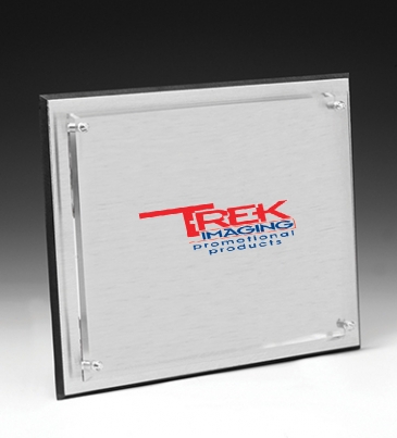 Brushed Aluminum Plaque - 6" x 8"