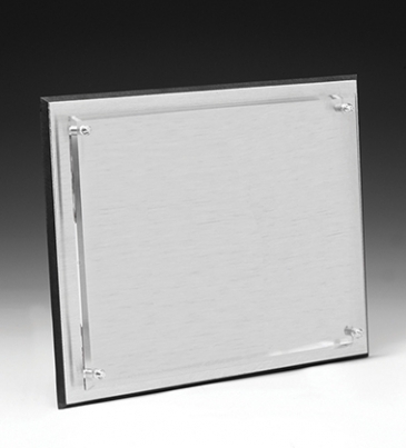 Brushed Aluminum Plaque - 6" x 8"