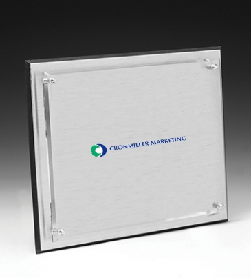 Brushed Aluminum Plaque - 6" x 8"