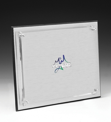 Brushed Aluminum Plaque - 6" x 8"