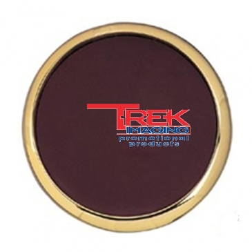 Brass and Leather Coaster