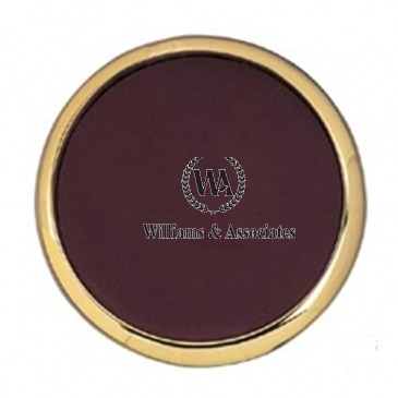 Brass and Leather Coaster