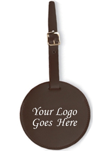 Round Luggage Tag - Top Grain Cowhide