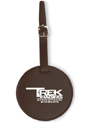 Round Luggage Tag - Top Grain Cowhide