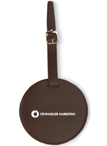 Round Luggage Tag - Top Grain Cowhide