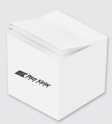 Custom Printed Notes Cube Individual Sheet Print