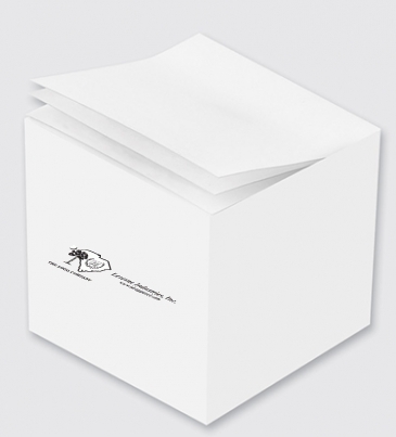 Custom Printed Notes Cube Individual Sheet Print