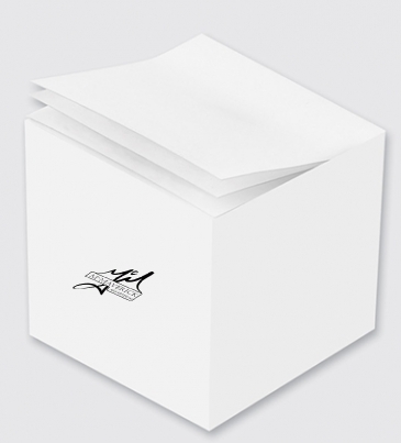 Custom Printed Notes Cube Individual Sheet Print