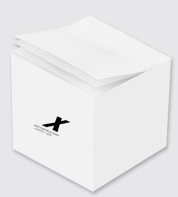 Custom Printed Notes Cube - White Blank Sheet