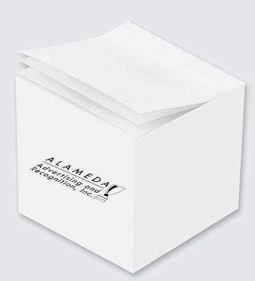 Custom Printed Notes Cube - White Blank Sheet