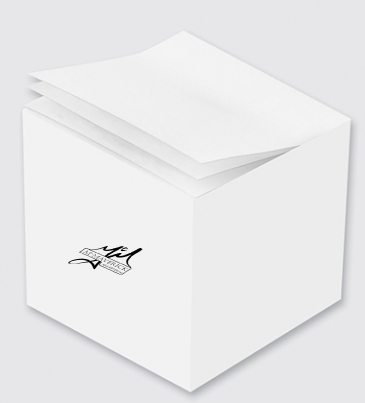 Custom Printed Notes Cube - White Blank Sheet