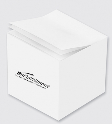 Custom Printed Notes Cube - White Blank Sheet