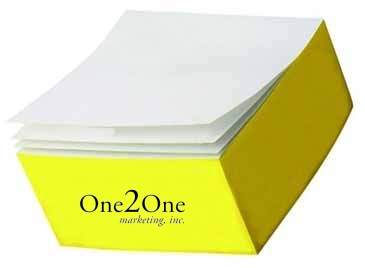 Custom Printed Notes Half-Cube One Color Imprint