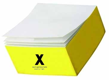 Custom Printed Notes Half-Cube One Color Imprint