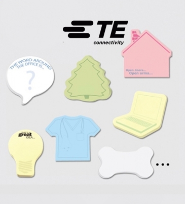 Custom Printed Notes Shapes Large  2 Color