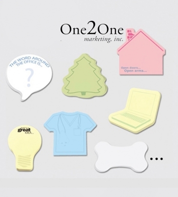Custom Printed Notes Shapes Large  2 Color