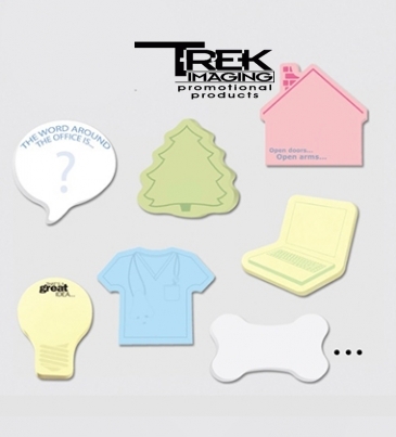 Custom Printed Notes Shapes Large  2 Color