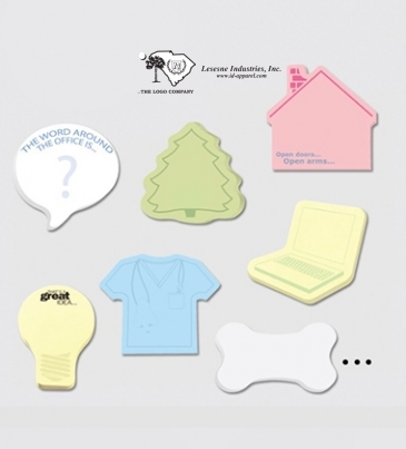 Custom Printed Notes Shapes Large  2 Color